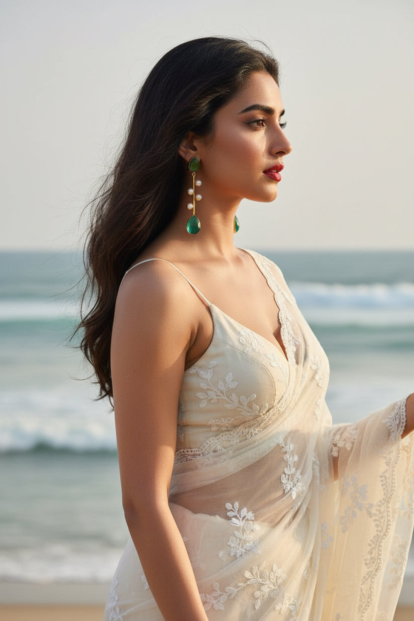 MoonAura Luxe Long Earrings