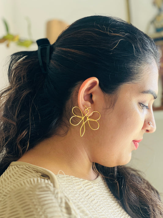 Golden Wing Earrings - Earrings