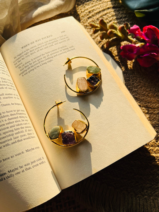 Trinity Glow Hoops - Earrings