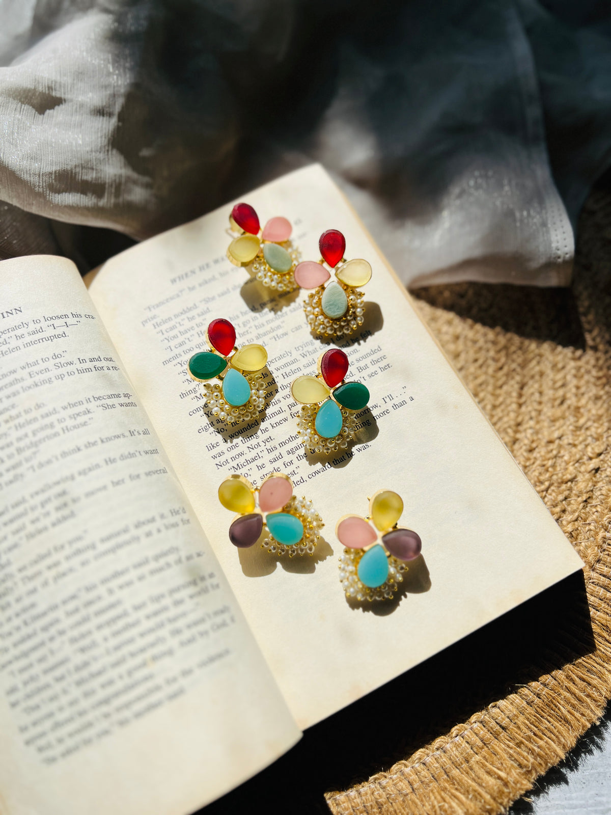 Ethereal Petal Pearl Earrings