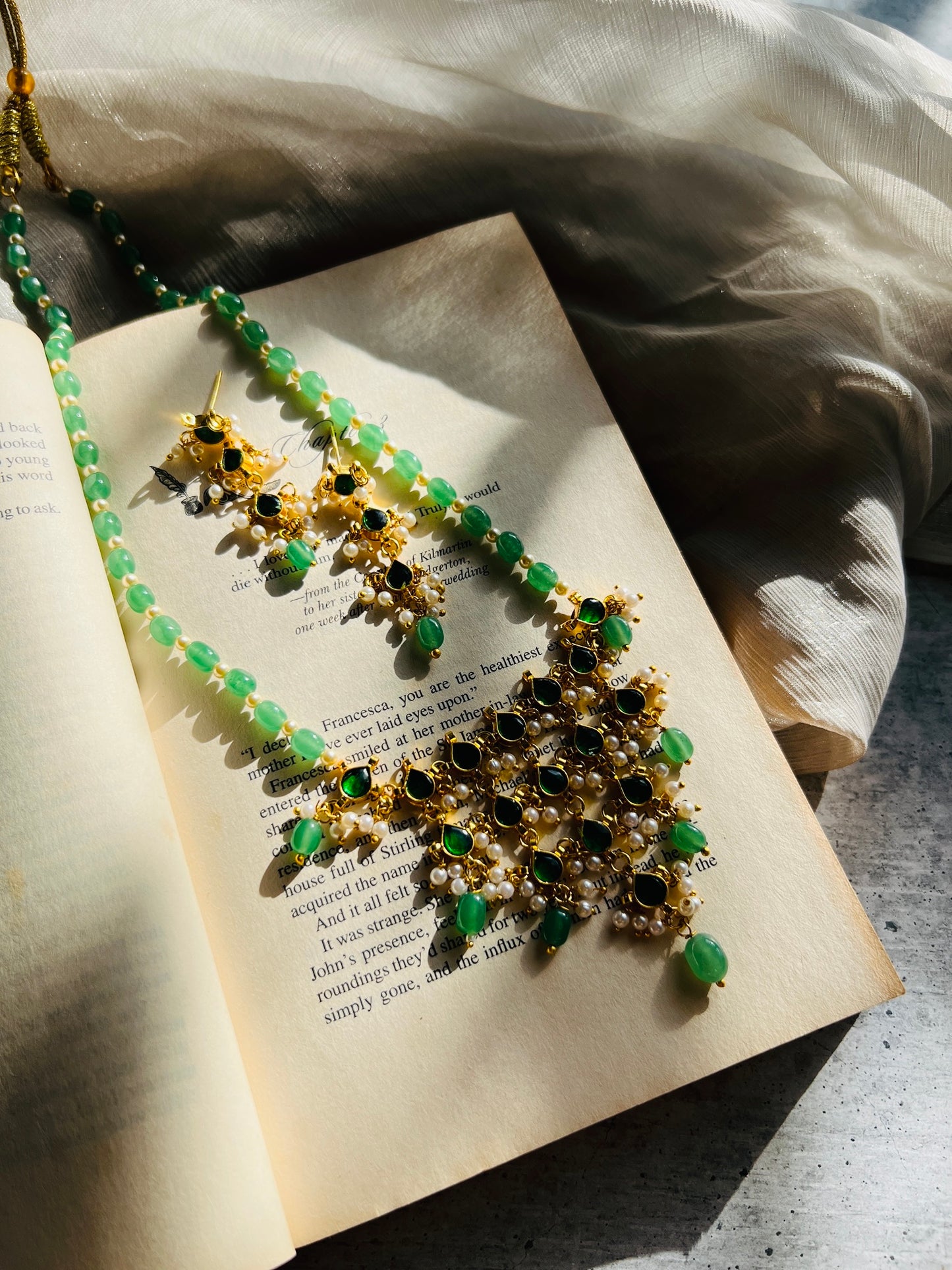 Emerald Garden Statement Necklace