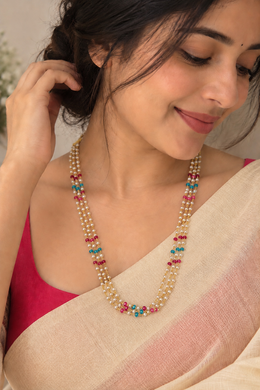 Mandharam Pearl Necklace