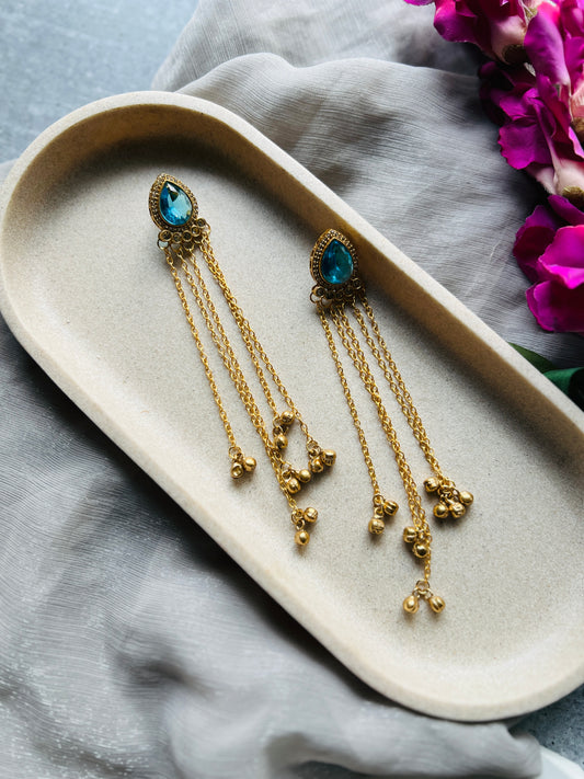 Ocean Whisper Tassel Earrings