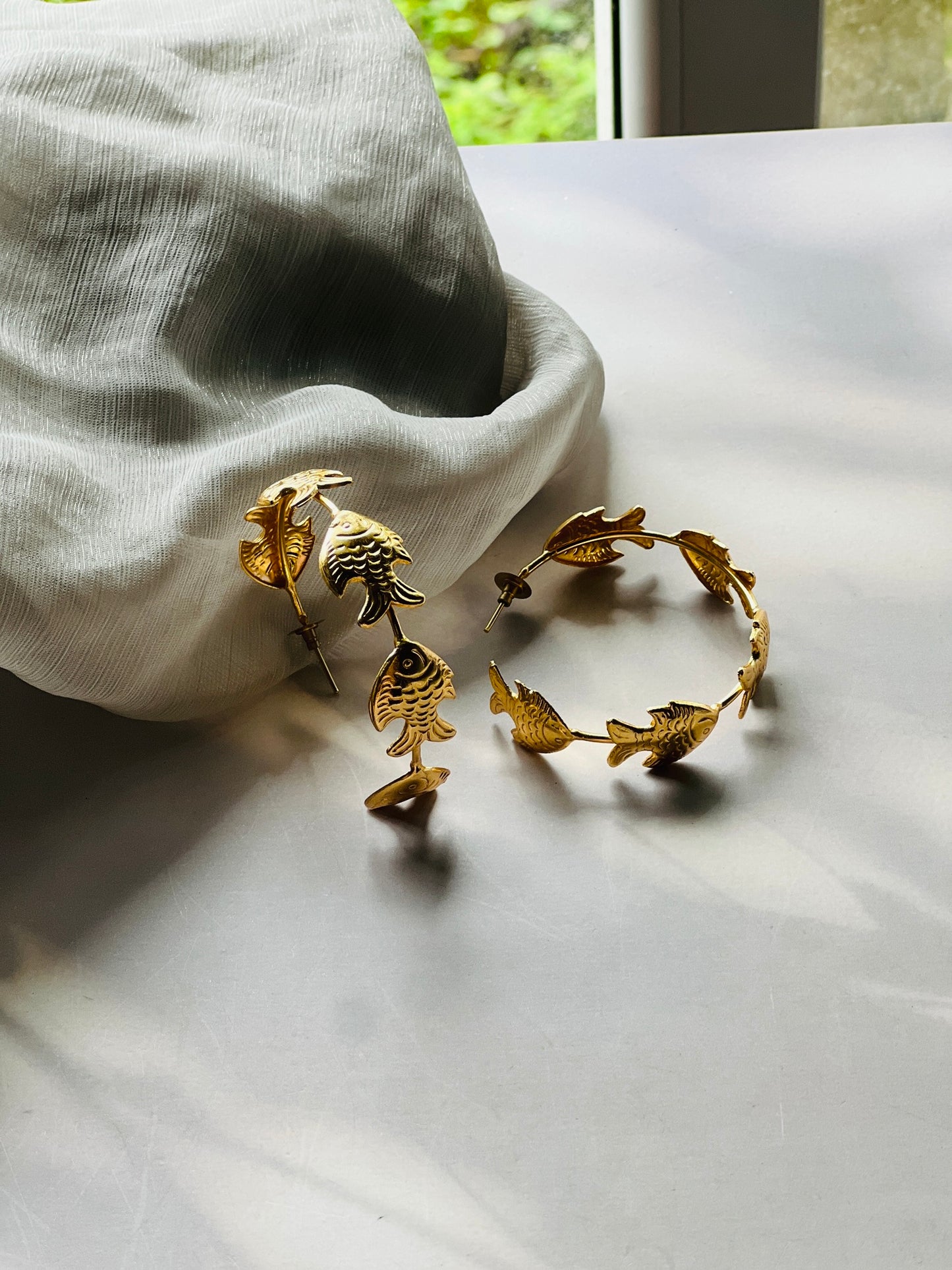 Golden Fish Bali Hoops
