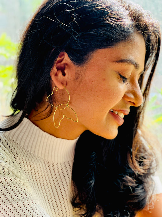 Butterfly hoops - Earrings