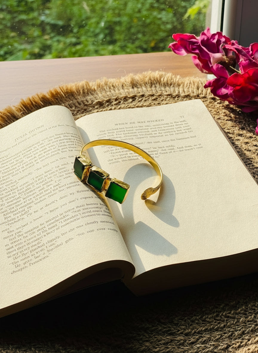 Aurora Trio Stone Bangle