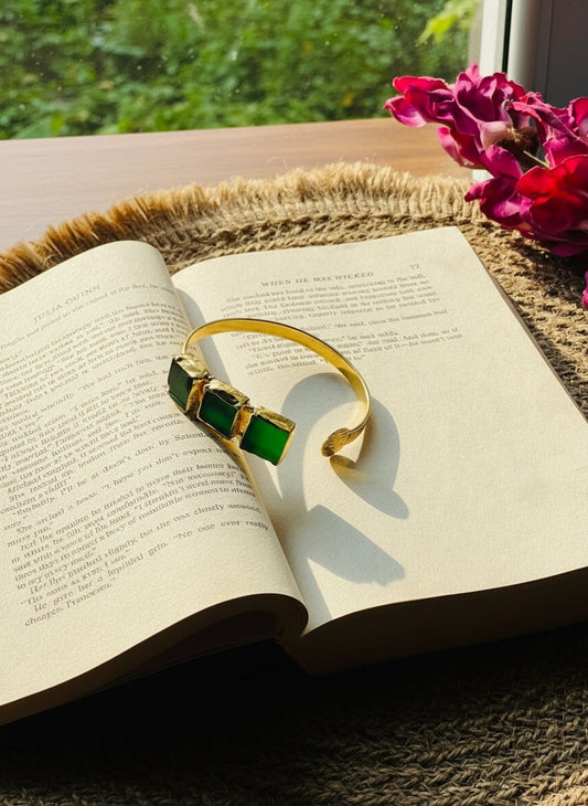 Aurora Trio Stone Bangle