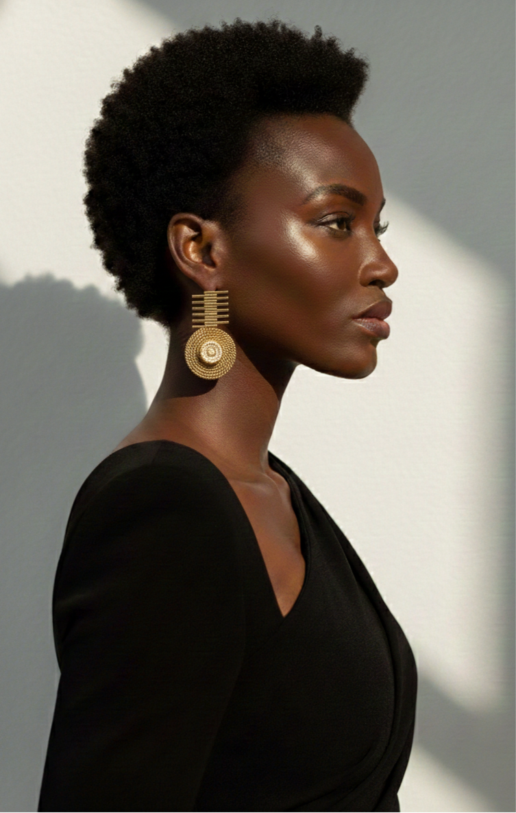 Pearl Halo Disc Earrings