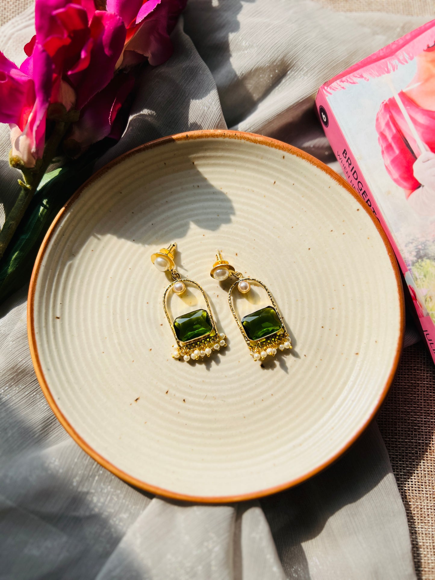 Twinkle Pearl Dangle Earrings