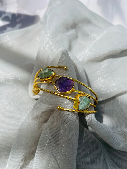 Ethereal Stone Adjustable Bangle
