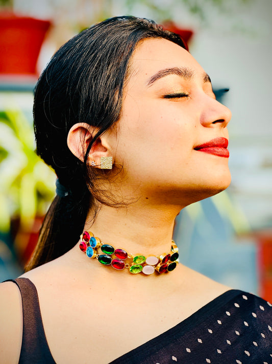NORA MULTICOLOUR CHOKER - Neckpiece
