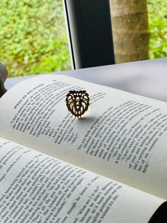 Majestic Lion Adjustable Ring