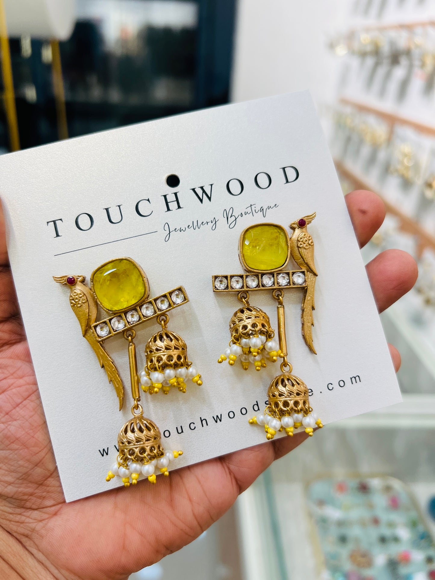 Mayura Jhumka Drops