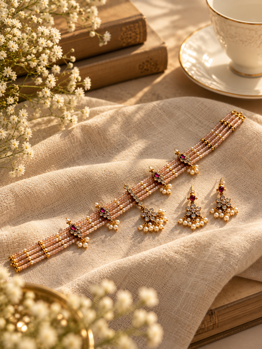 Champagne Royale Swarovski Choker