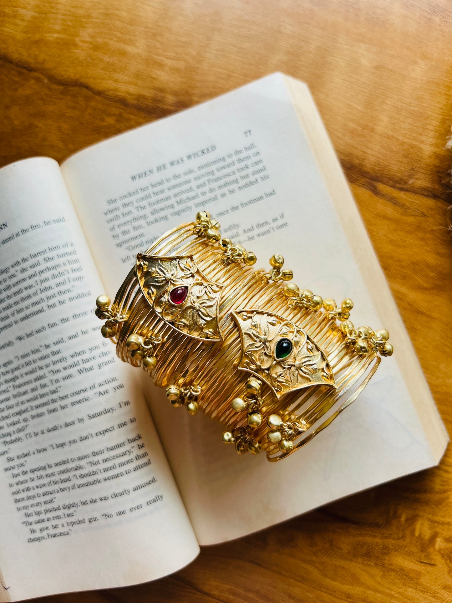 Kashmiri Royal Ghungroo Stacked Bangle