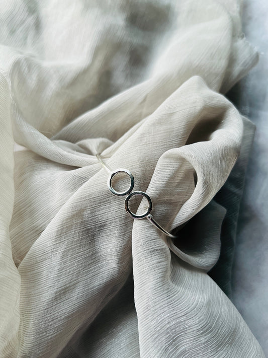 Minimalist Silver Bangle - bangles