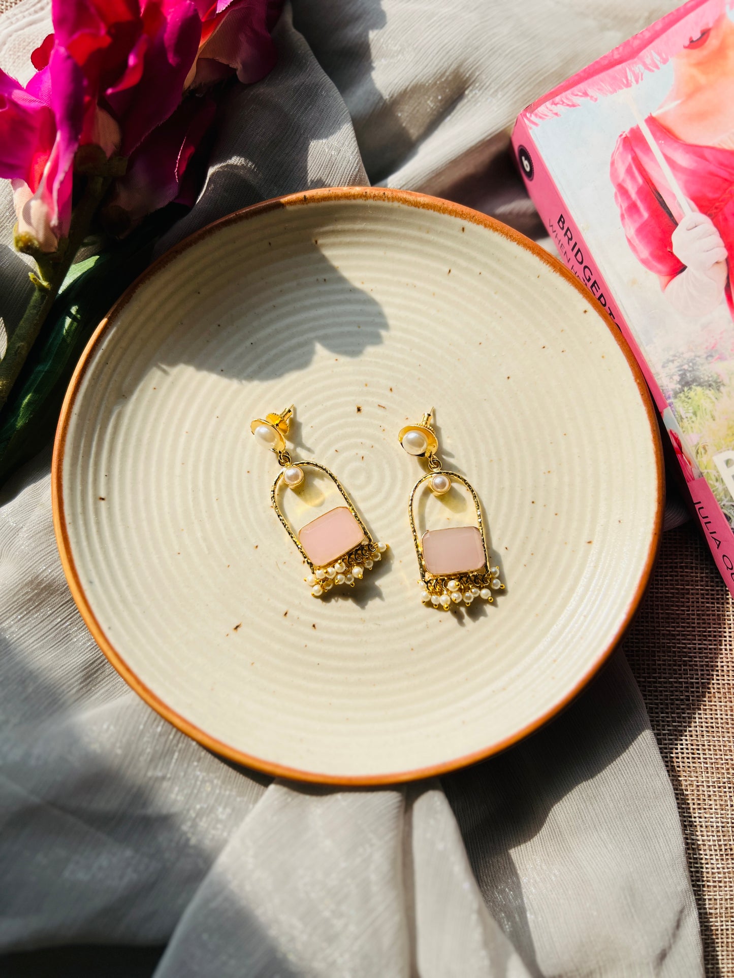 Twinkle Pearl Dangle Earrings