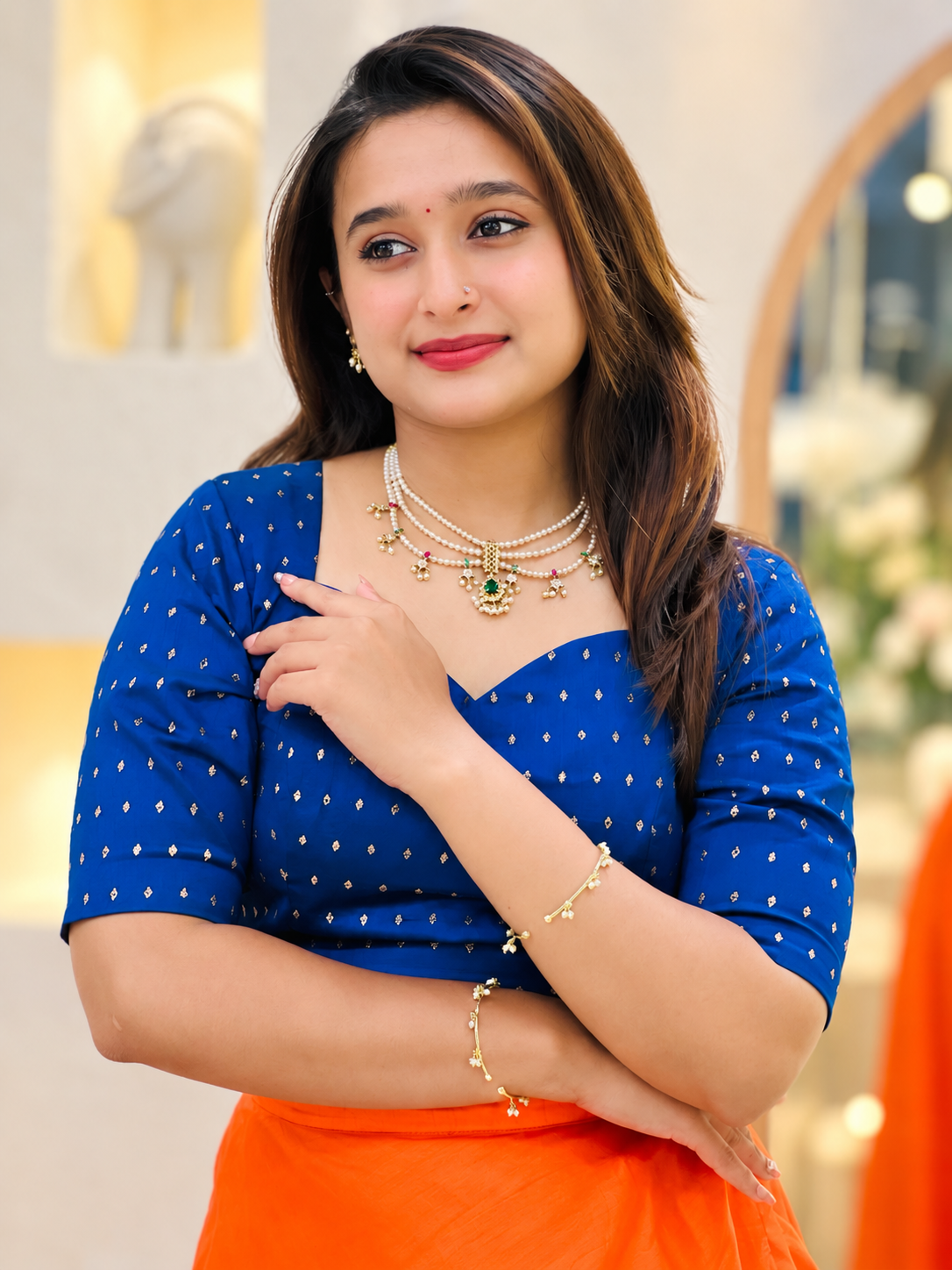 Madhvi Pearl Necklace