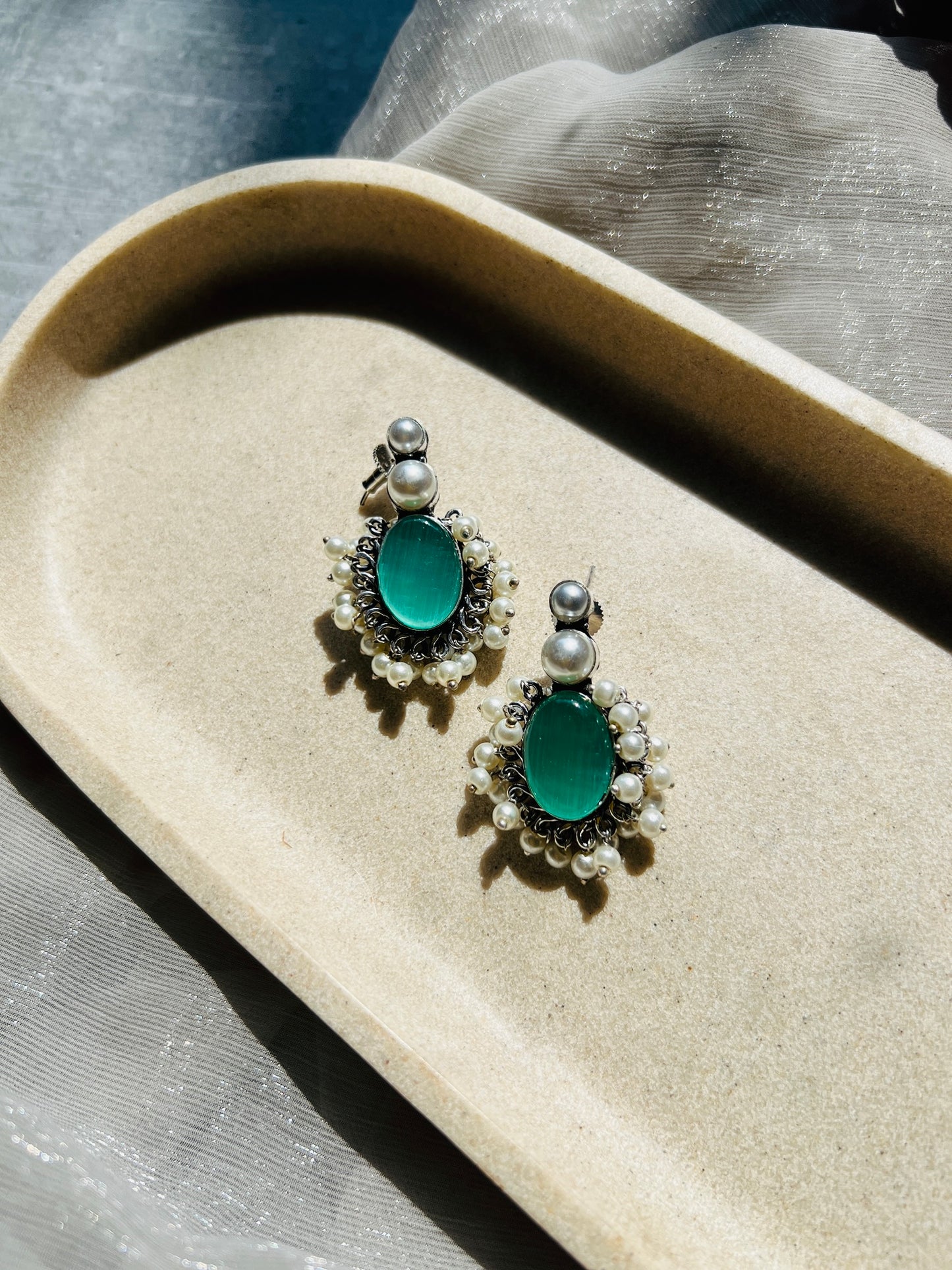 Pearl Petal Earrings