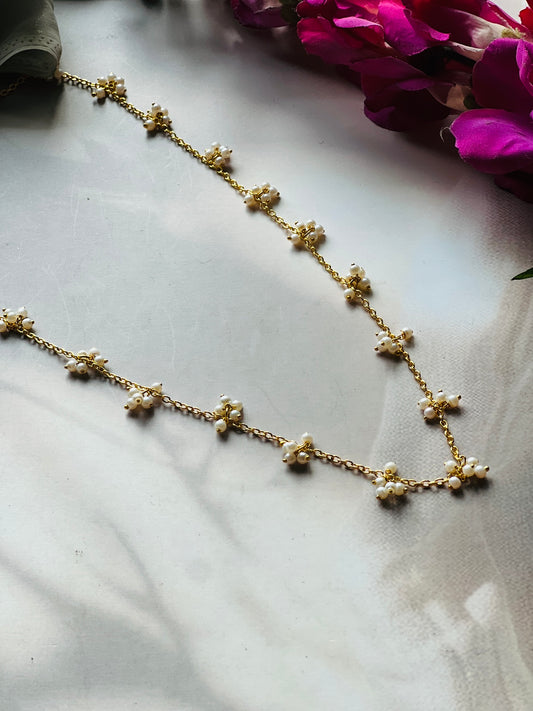 Golden Grace Pearl Chain