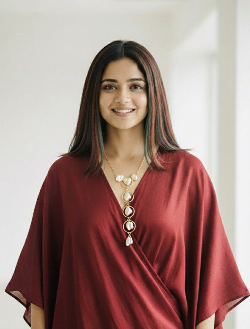 Baroque Aura Long Necklace Set