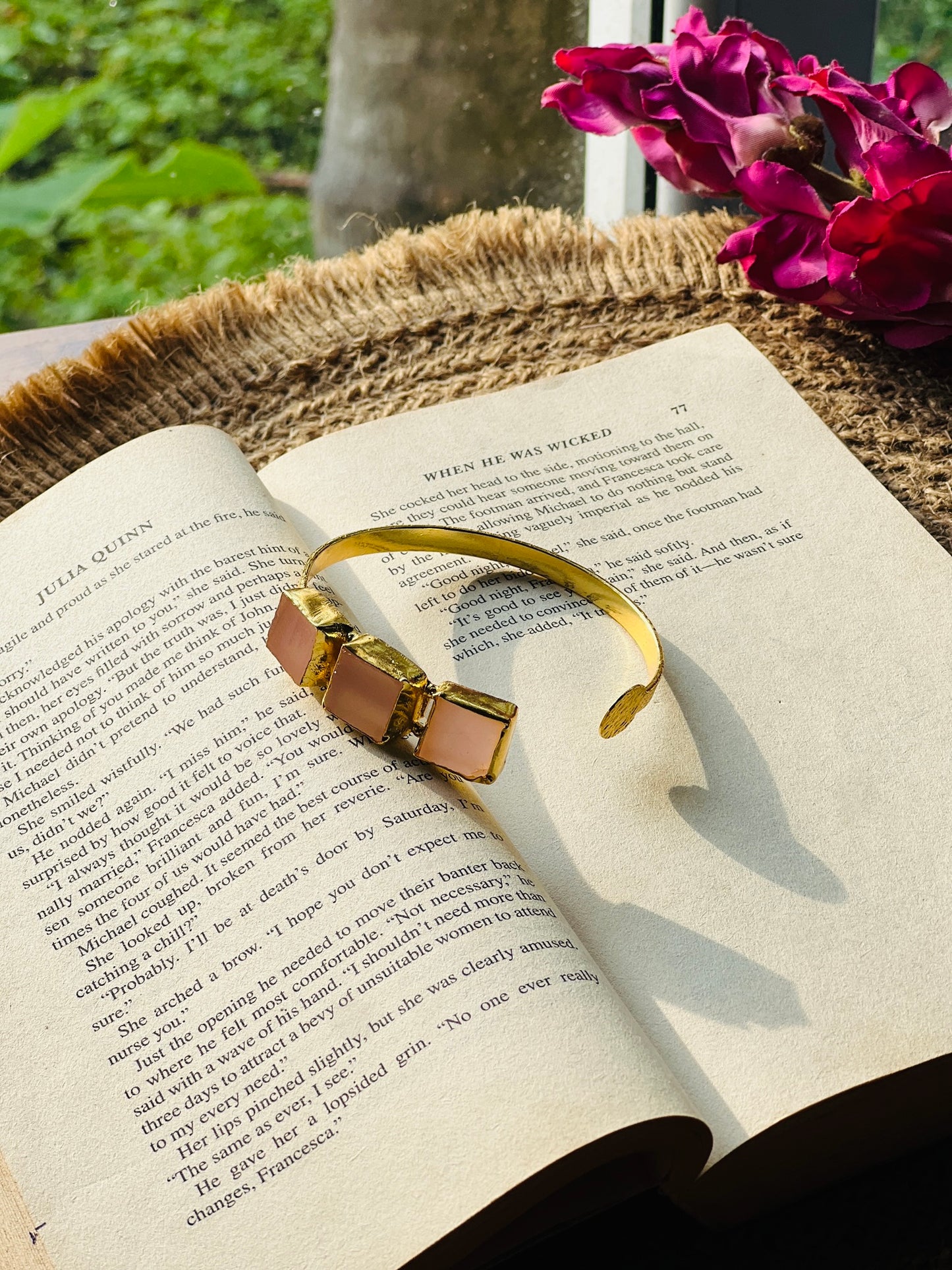 Aurora Trio Stone Bangle