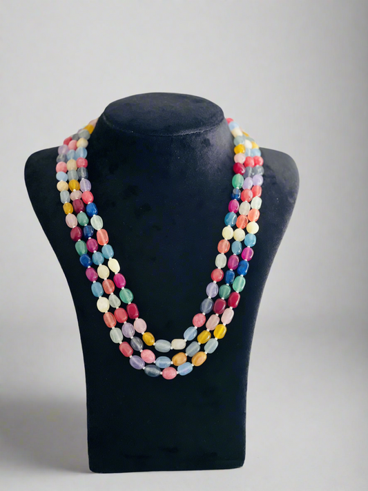 Vibrant Pebble Stone Necklace - Neckpiece