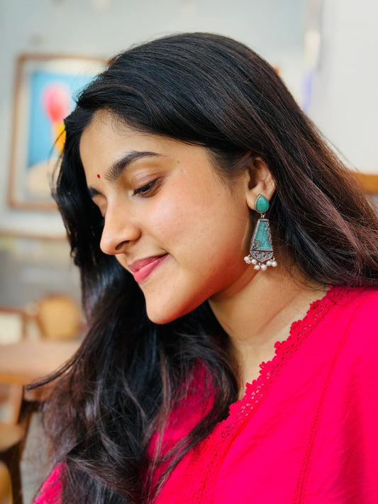 Chandrika Stone Earrings - Earrings