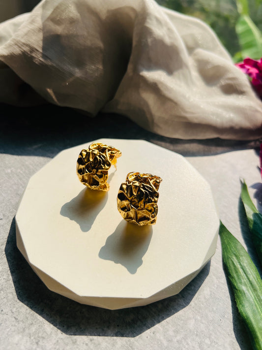 Molten Gold Sculpt Hoops
