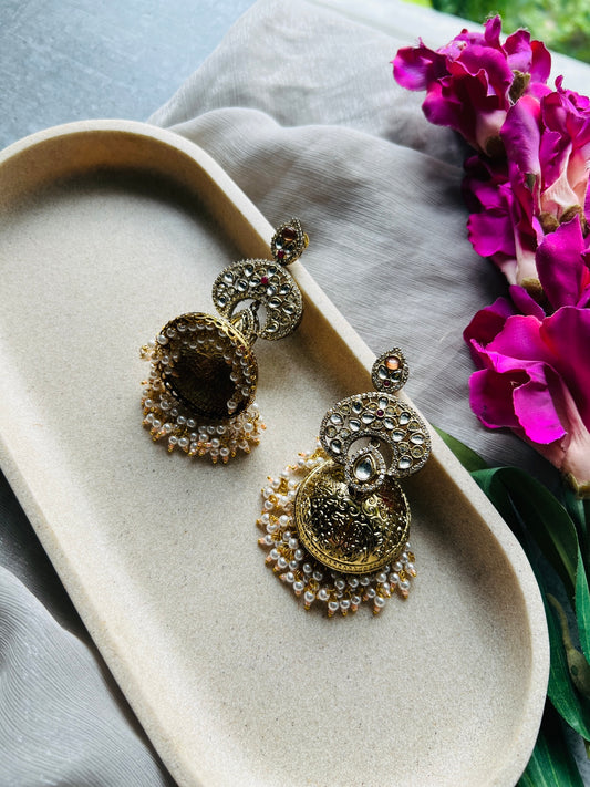 Meher Polki Jhumkas