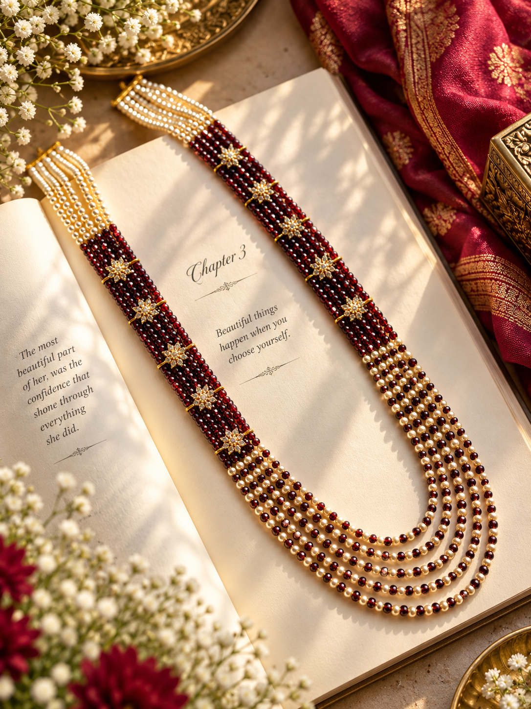 Swarovski Pearl Layer Necklace