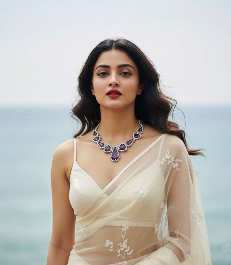 JAARA MOISSANITE STONE NECKLPIECE