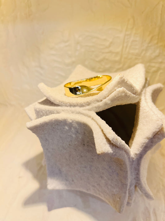 Golden Loop Ring
