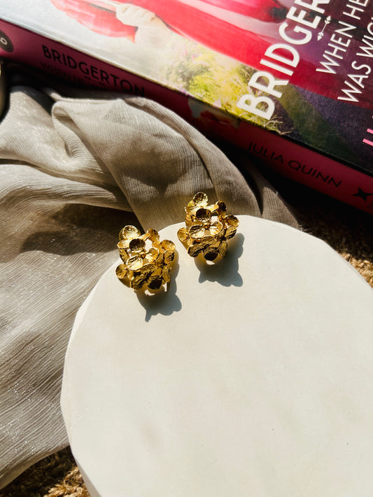 Elara Bloom Matte Studs - Earrings