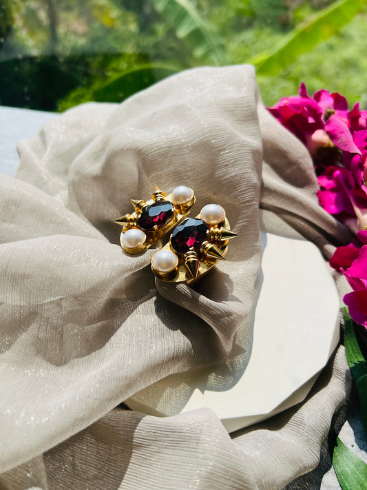 Scarlet Royale Statement Adjustable Ring