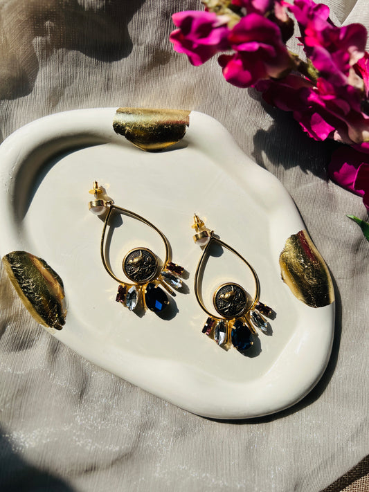 Noor Bird Medallion Drops
