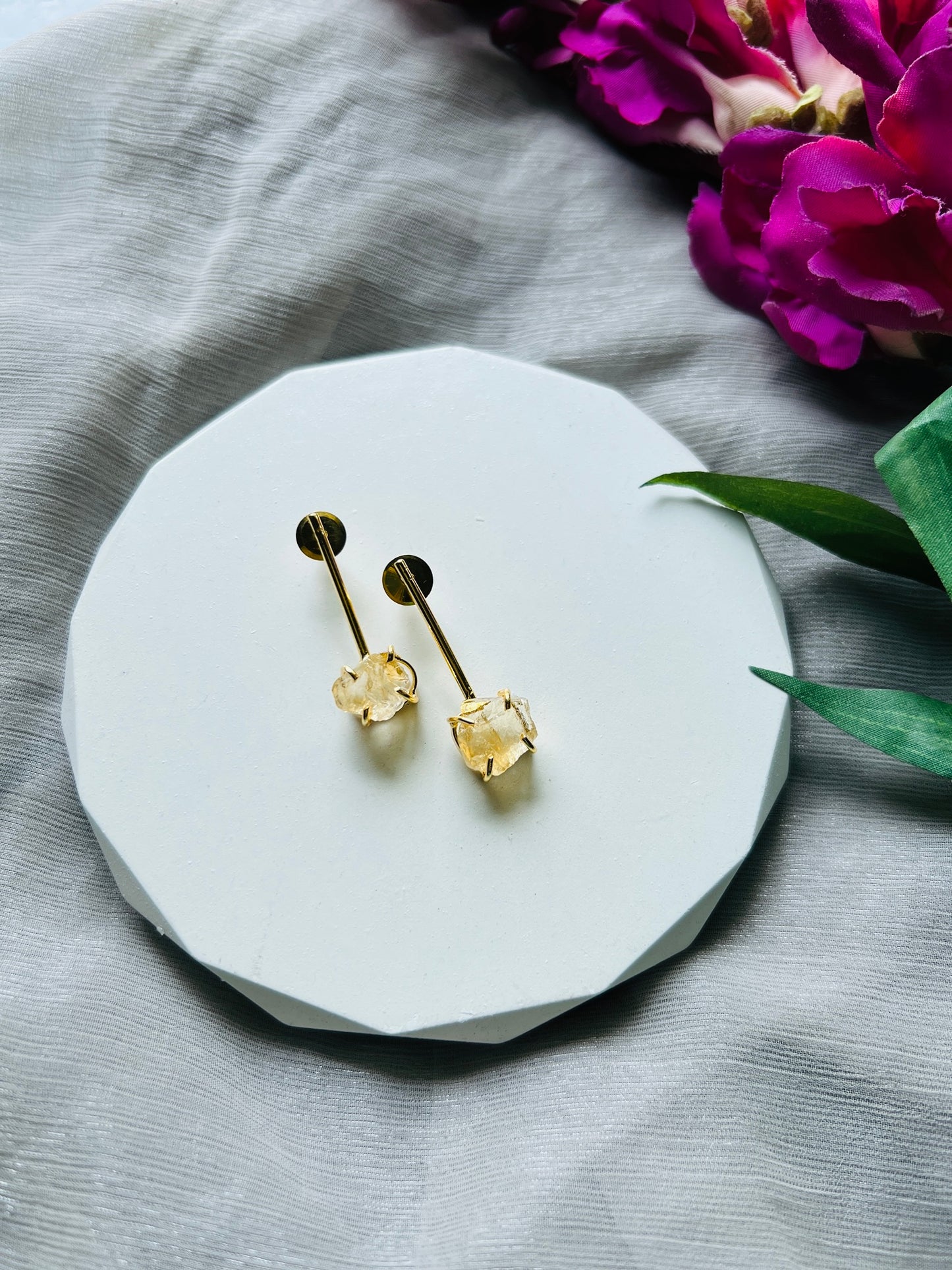 Candy Stone Minimal Earrings