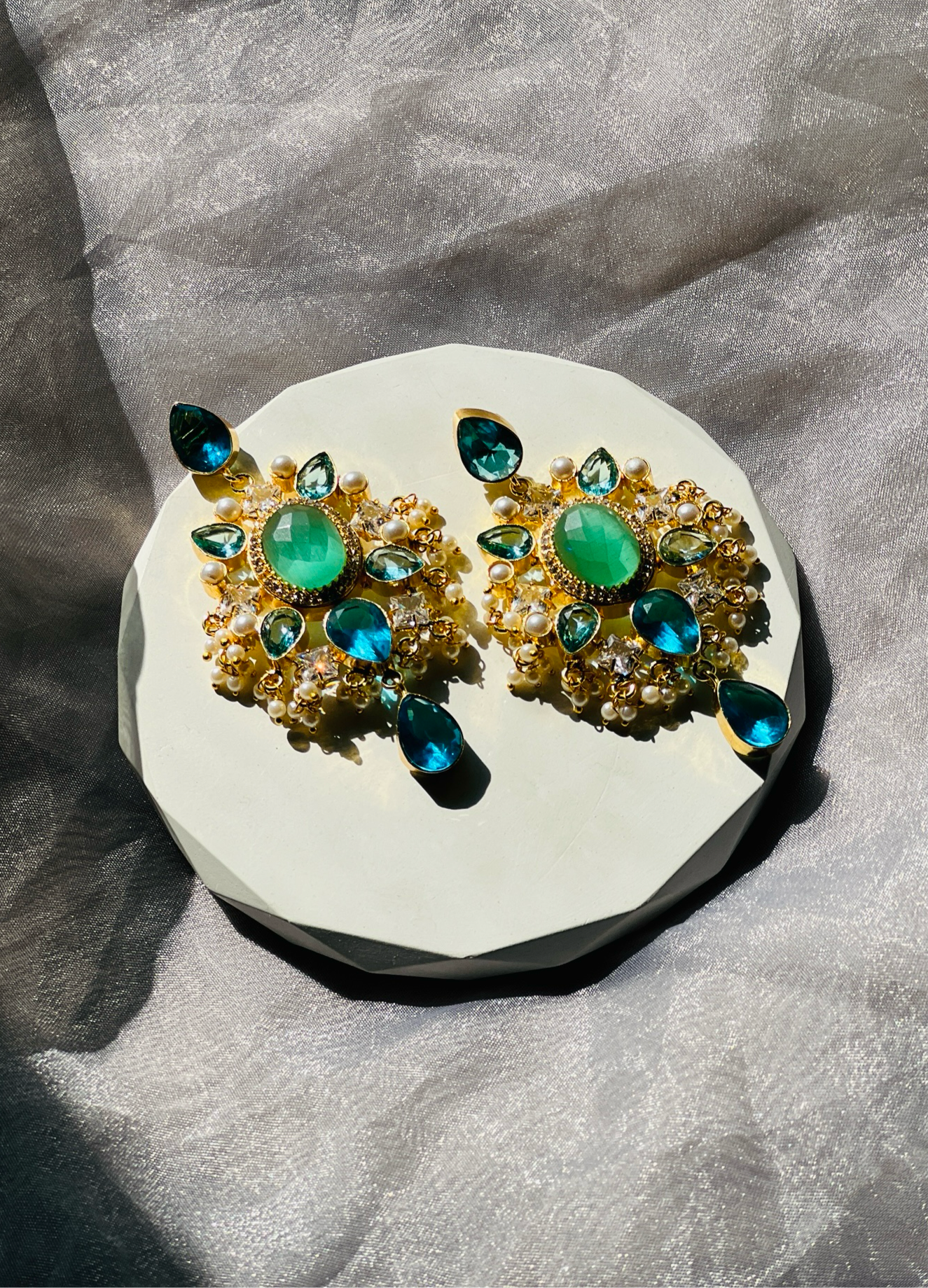 Lustre Royale Earrings - Earrings
