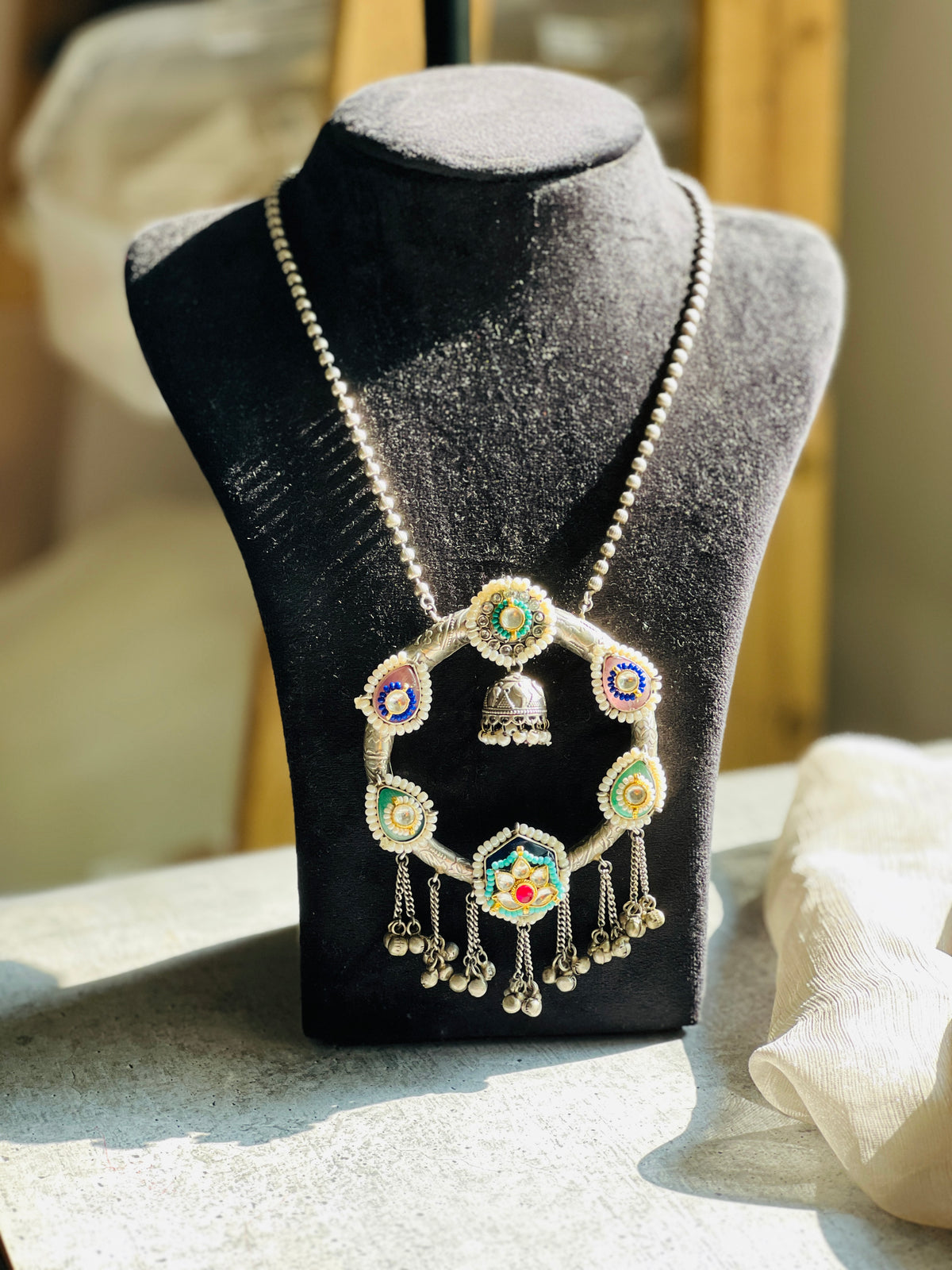 PachiKundan long Neckpiece