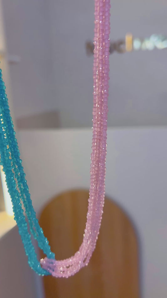 Cotton Candy Twist Necklace