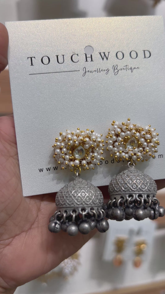 Tarini Pearl Jhumkas